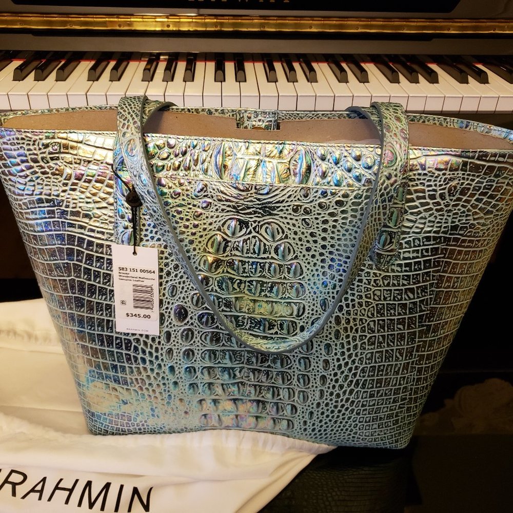 Brahmin Wonderland Tote with matching change purse/make up bag